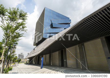 Building view of the Taipei New Horizon in Taiwan. It's a cultural and creative industry corporation. Building view of the Taipei New Horizon in Taiwan. It's a cultural and creative industry corporation. 106684390