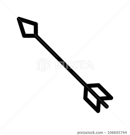 Bow and arrow icon simple 106685744