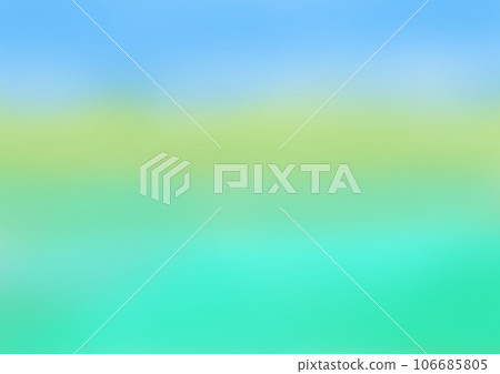 背景素材：翠綠清澈的溪流、清新的綠色植物和藍天的圖像。 106685805