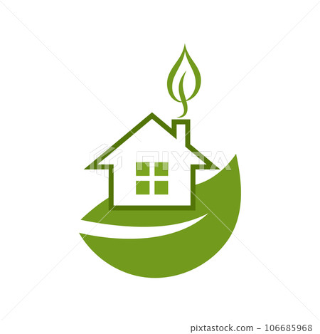 Green house and Leaf logo template Green house and Leaf logo template 106685968