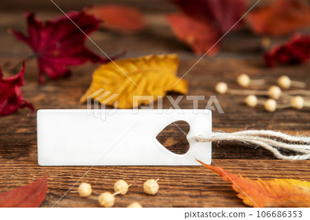 Autumn Background, Label with Copyspace 106686353