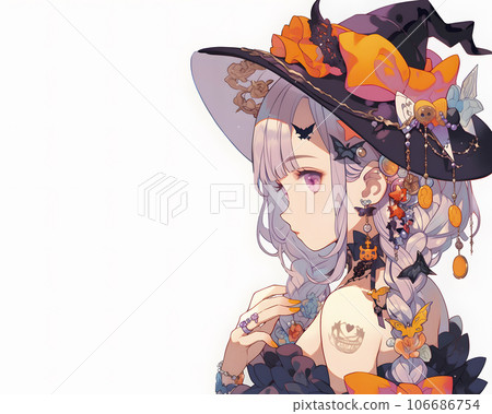 Cute witch girl for Halloween "AI generated image" Cute witch girl for Halloween "AI generated image" 106686754