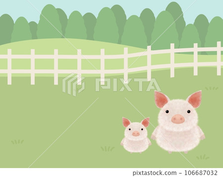 pig background 106687032