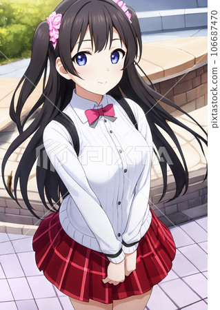 穿著水手服的高中女生 [AI 生成圖像] 106687470