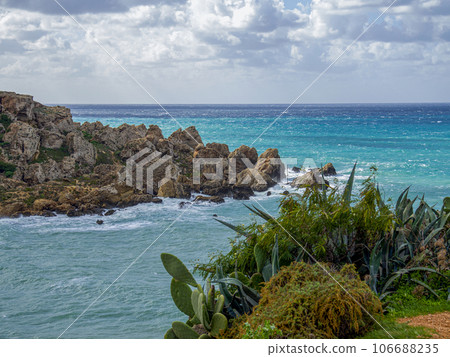 Golden Bay beach, Maltese islands 106688235