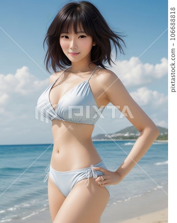 A swimsuit lady A swimsuit lady 106688818