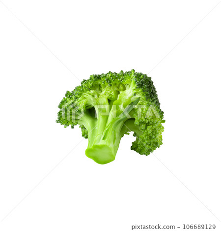 Fresh broccoli blocks for cooking isolated over white background. Fresh broccoli blocks for cooking isolated over white background. 106689129