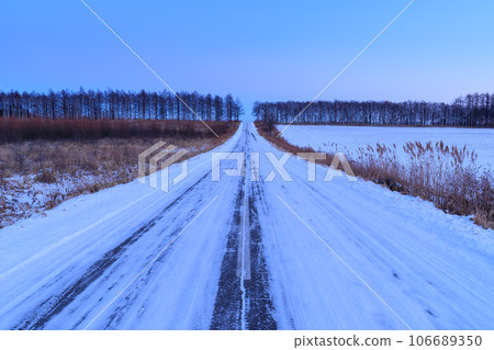 北海道雪景 106689350