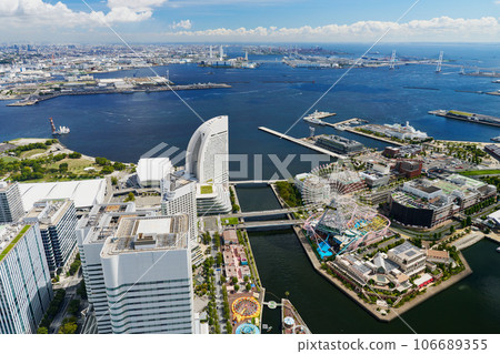 Yokohama/Minatomirai Yokohama Port coast scenery Yokohama/Minatomirai Yokohama Port coast scenery 106689355