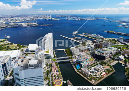 Yokohama/Minatomirai Yokohama Port coast scenery Yokohama/Minatomirai Yokohama Port coast scenery 106689356
