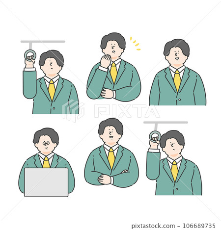 穿西裝的男商人 6 件 106689735