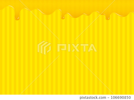 黃色條紋地面 A-02 上滴下蜂蜜、黃油、奶酪、油、果醬和墨水的插圖 黃色條紋地面 A-02 上滴下蜂蜜、黃油、奶酪、油、果醬和墨水的插圖 106690850