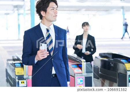 Commuting ticket gate photography cooperation "Keio Electric Railway Co., Ltd." 106691382
