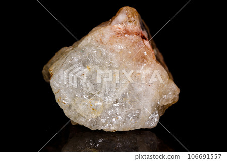 Macro mineral stone Aquamarine on black background Macro mineral stone Aquamarine on black background 106691557