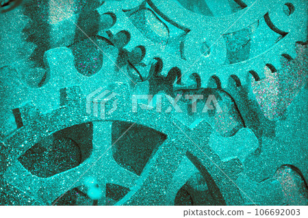 Abstract golden shiny clockwork background Abstract golden shiny clockwork background 106692003
