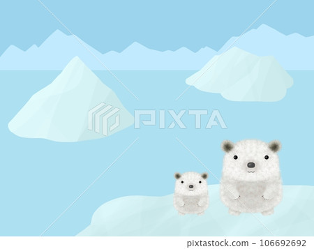 polar bear background 106692692