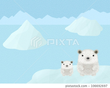 Polar bear background (drawing paper) 106692697