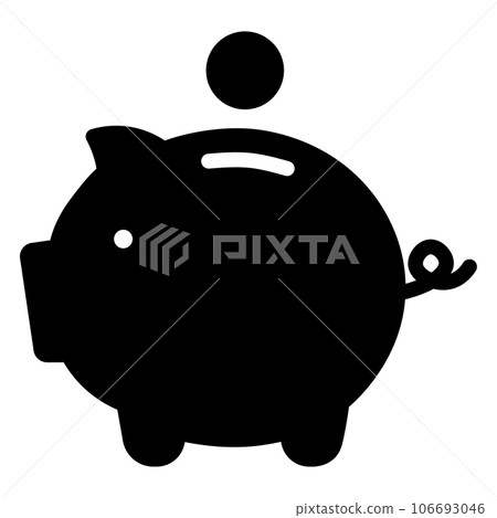 Pig piggy bank icon Pig piggy bank icon 106693046