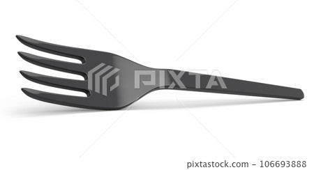 Eco-friendly disposable utensils like fork on white background. Eco-friendly disposable utensils like fork on white background. 106693888