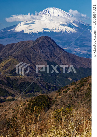 從箱根·Mingjigadake和Kintokiyama看到的富士山 106694321