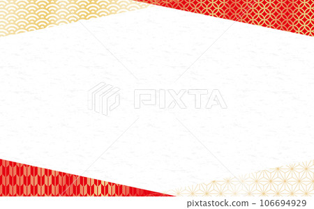 Japanese paper background texture-2024 New Year's card 106694929