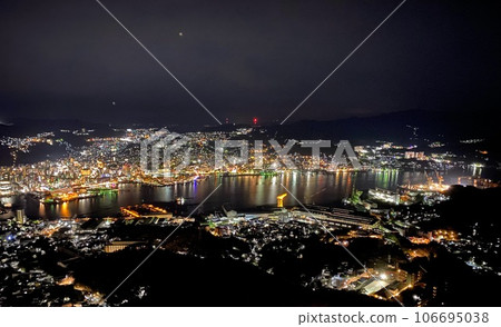 Night view seen from the mountain Night view seen from the mountain 106695038