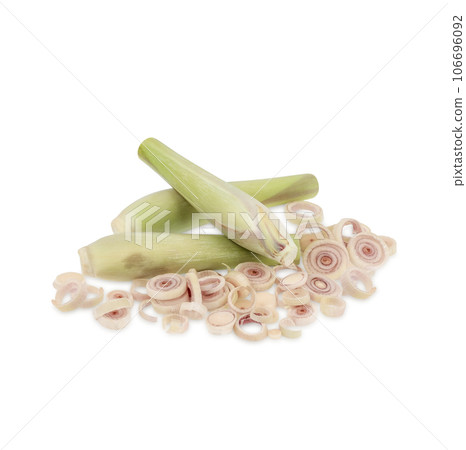 lemongrass sliced isolated on white background 106696092
