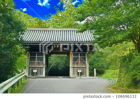 The Niomon gate of Kirihataji Temple covered in new records The Niomon gate of Kirihataji Temple covered in new records 106696131