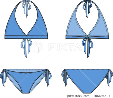 Womens two piece bikini swimsuit. Womens two piece bikini swimsuit. 106696504
