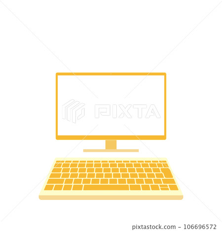 白屏鍵盤-獨立顯示器（16:9，前置，橙色，1 個顯示器） 106696572