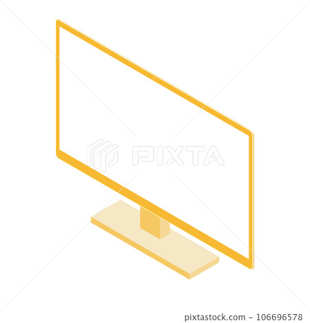 白屏顯示器（16:9、等距、左向、橙色、1 個顯示器） 106696578