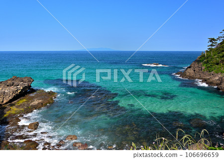 從毗鄰伊豆半島、南伊豆和靜岡縣下田市白濱大浜海灘的美穗崎美晴廣場欣賞美麗海景 (6) 從毗鄰伊豆半島、南伊豆和靜岡縣下田市白濱大浜海灘的美穗崎美晴廣場欣賞美麗海景 (6) 106696659