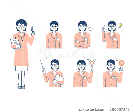 女醫務人員面部表情_i-2變異集 106697241