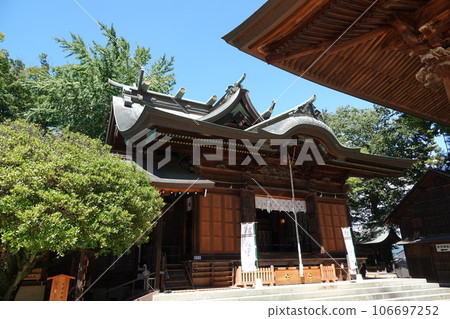 長野縣信濃市信州市築曲市八幡宮 武見別神社 八幡神社 明神大社 106697252