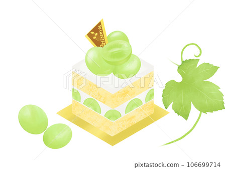 新鮮的馬斯喀特蛋糕 新鮮的馬斯喀特蛋糕 106699714