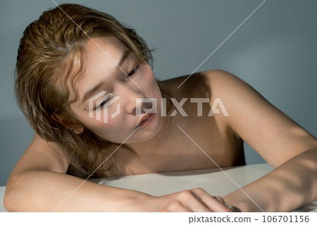 female, lady, woman 106701156