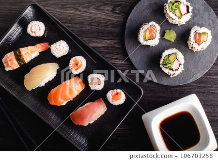 Sushi Set served ready to eat 106701258