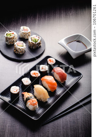 Sushi Set served ready to eat 106701261