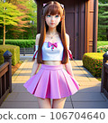 young girl enjoying traveling young girl enjoying traveling 106704640