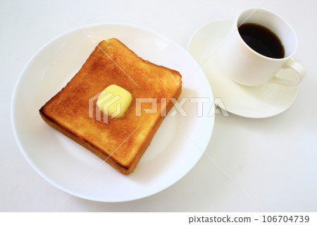 Delicious toast and coffee Delicious toast and coffee 106704739