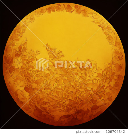 Retro flower pattern design AI image Retro flower pattern design AI image 106704842