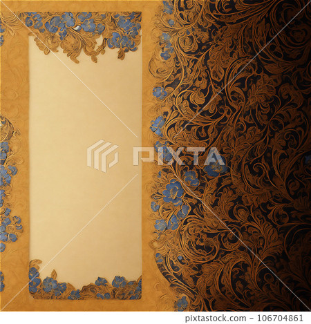 Retro flower pattern design AI image Retro flower pattern design AI image 106704861