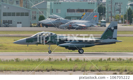 Air Self-Defense Force Flight Instruction Group F-15DJ Eagle taxiing 106705222