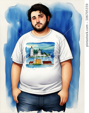 肥胖男子“AI生成圖像” 106705359