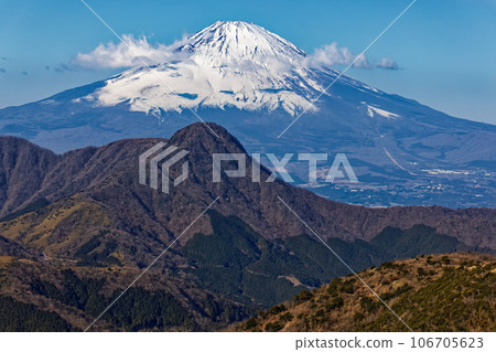 從箱根·Mingjigadake和Kintokiyama看到的富士山 從箱根·Mingjigadake和Kintokiyama看到的富士山 106705623