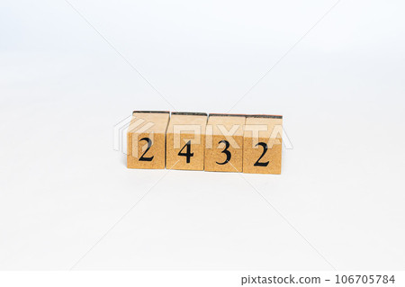 Wooden block number 2342 Wooden block number 2342 106705784