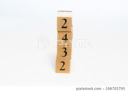 Wooden block number 2342 Wooden block number 2342 106705795