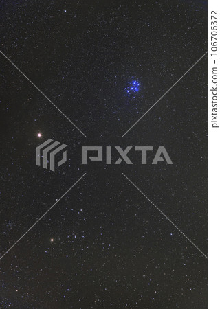 冬季星空：昴宿星團和畢宿星團 106706372