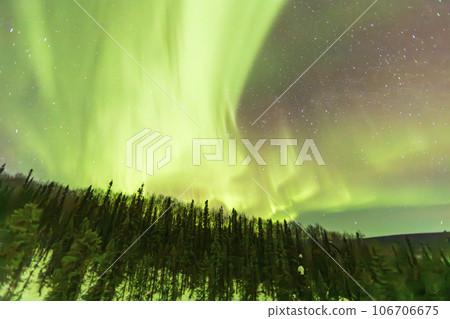 Fairbanks aurora with beautiful gradation Fairbanks aurora with beautiful gradation 106706675