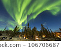 Aurora spreads across the night sky in Yellowknife 106706687